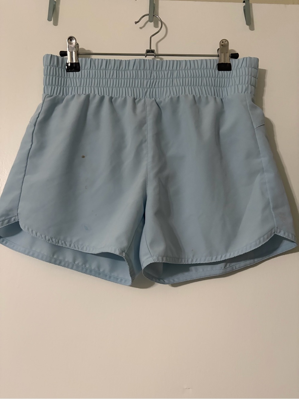 Old Navy Light Blue Athletic Shorts with Elastic Waistband